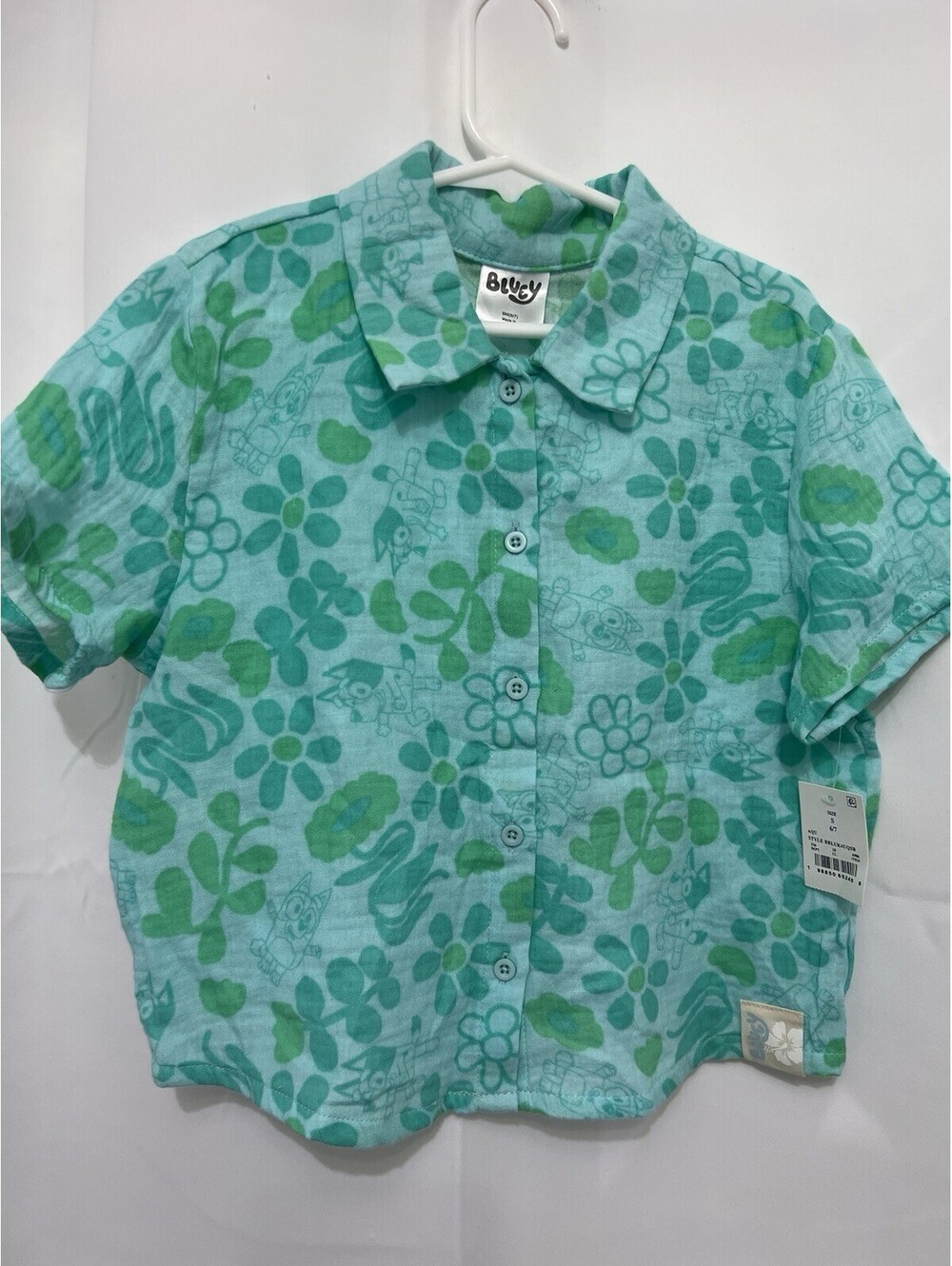 NEW Bluey Girls 2-Piece Outfit - Shirt & Shorts Size Small 6/7